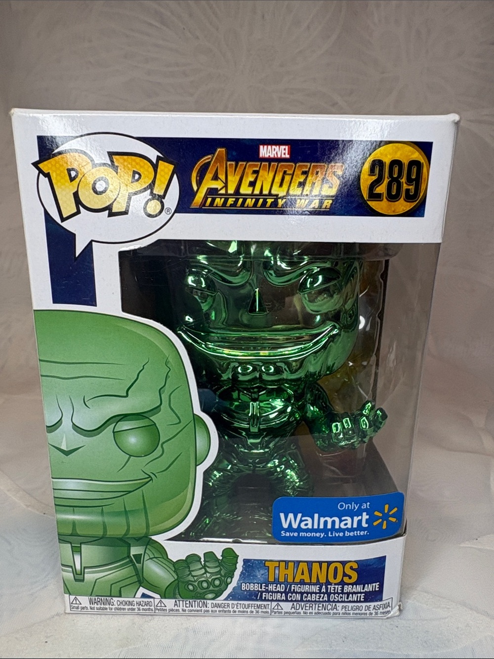 Funko Pop Avengers Infinity War Thanos Chrome Set of 6 Walmart Exclusives - Picture 8 of 16